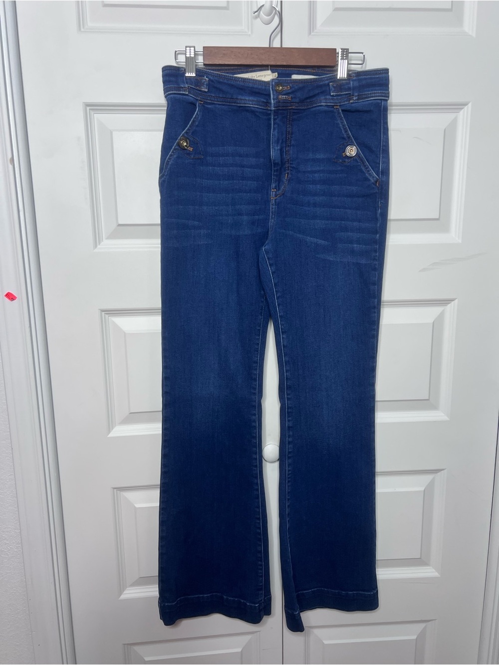 Pilcro and the Letterpress Anthropologie High Rise Trouser Bootcut Jeans 30